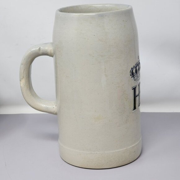 Vintage HB Stoneware Beer Stein 1L German Mug With Handle West Germany - Picture 4 of 10